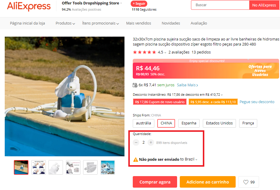 Por que não consigo selecionar um método de envio com Woo DSers - 8 - Woo DSers