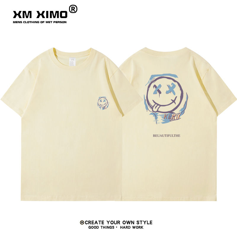 Thumbnail: Unique Cotton Niche New Style Short-Sleeved T-shirts for Couples
