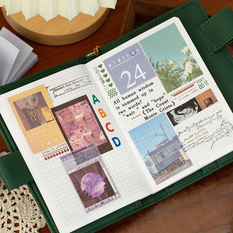Thumbnail: Yoofun 50 Sheets Natural Scenery&Art Paicor Sticker