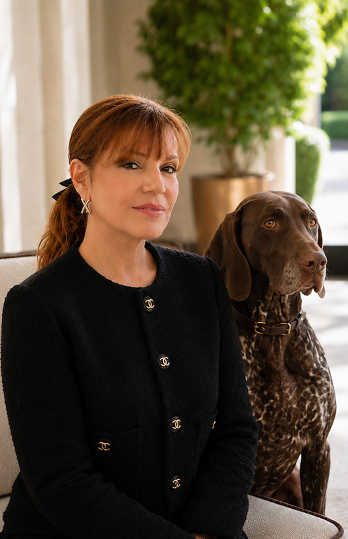 JoAnna Levenglick, founder and CEO of DONE.PET concierge in Manhattan.  JoAnna Levenglick bio with german shorthair pointer.
