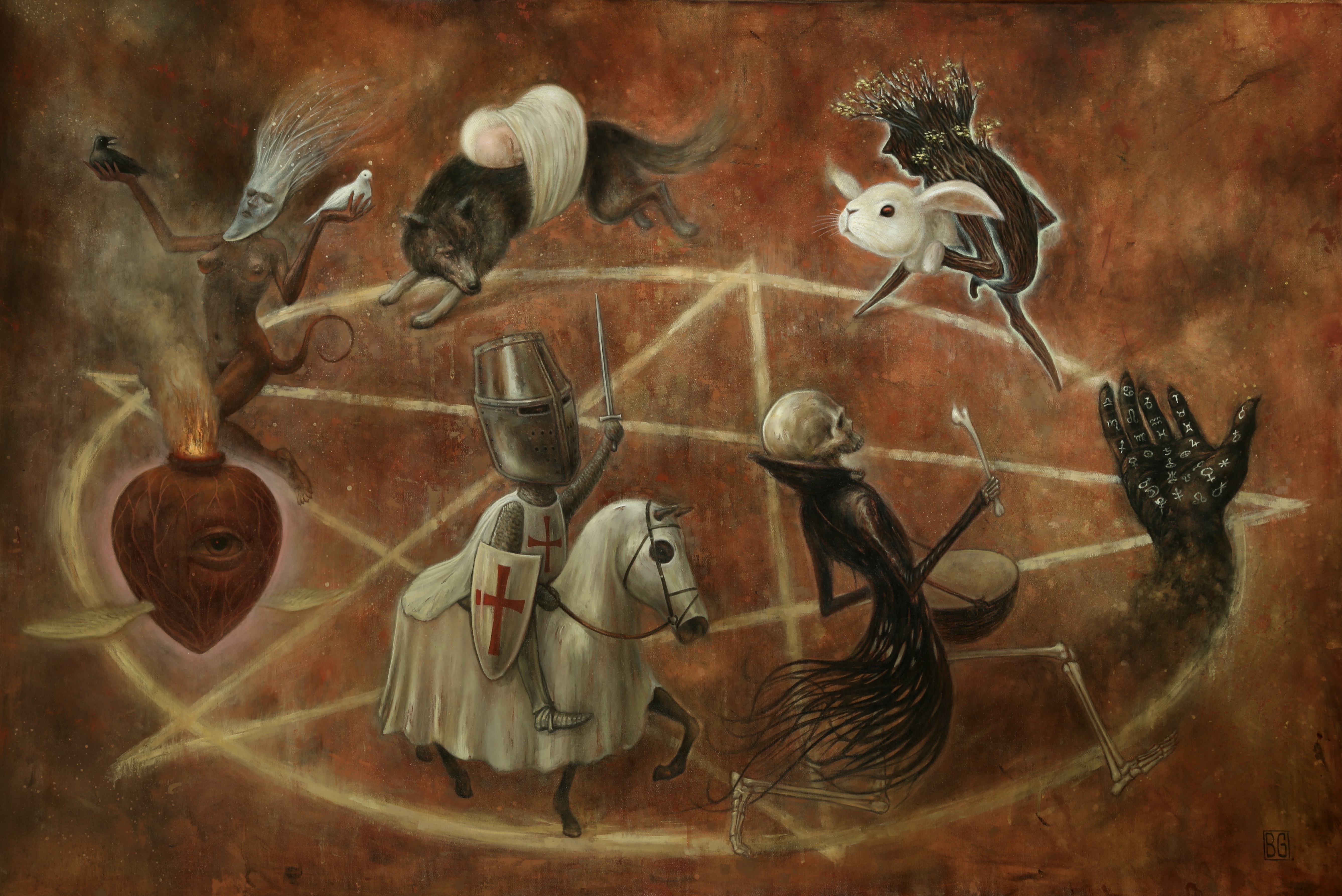 HERE WE GO AROUND THE PENTAGRAM