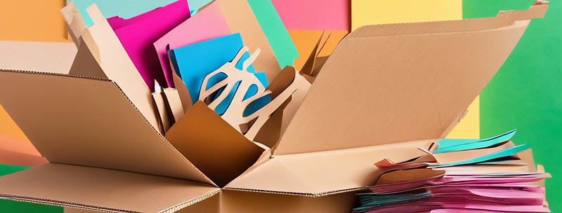 a pile of paper, cardboard and other rec
