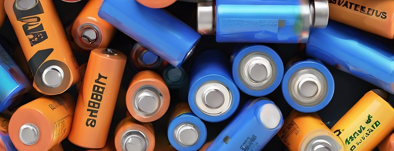 a pile of different types of batteries.j
