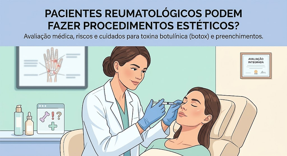 Quem tem doença reumatológica pode fazer procedimentos estéticos?