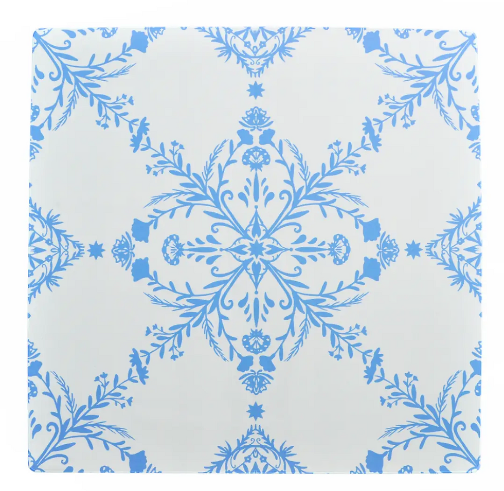 Blue Lace Mahjong Playing Mat