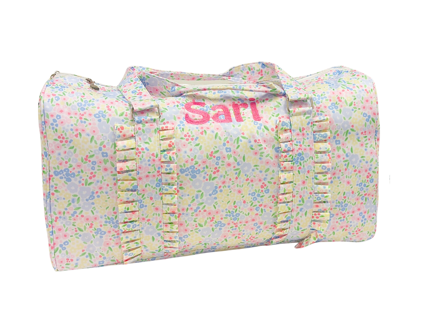 Floral Nylon Duffle Bag