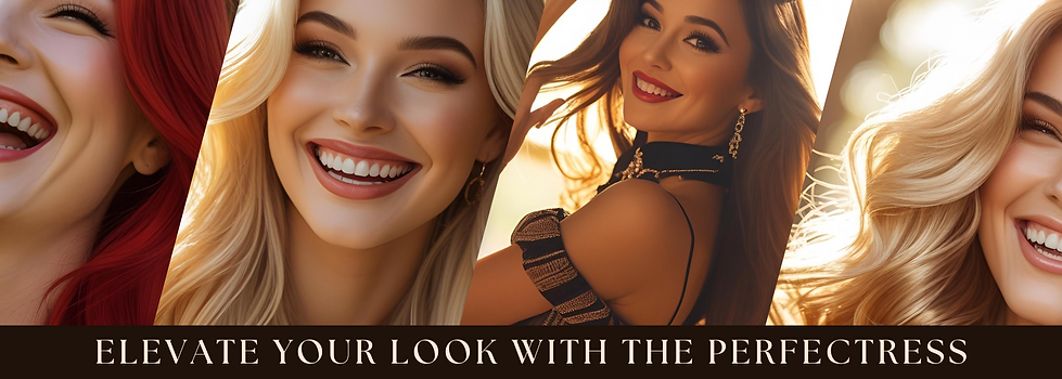 Discover the Perfectress Luxury Hair Extension Collection — where effortless beauty meets