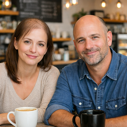 man and woman suffering hair loss hair loss solution in appleton wi fox valley real hair l