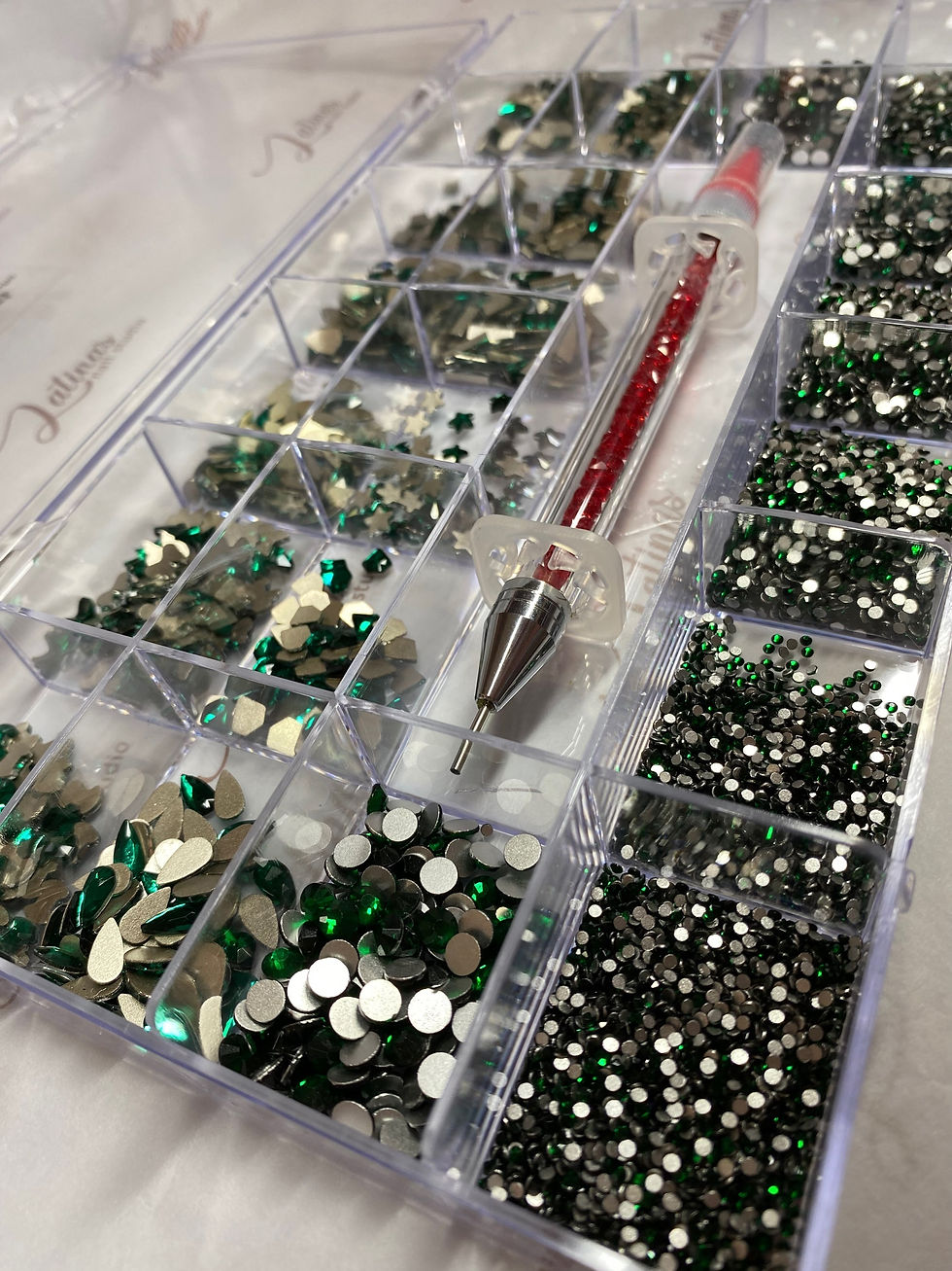 Miniatura: Crystal Box 12,700pz  High Quality Green Verde