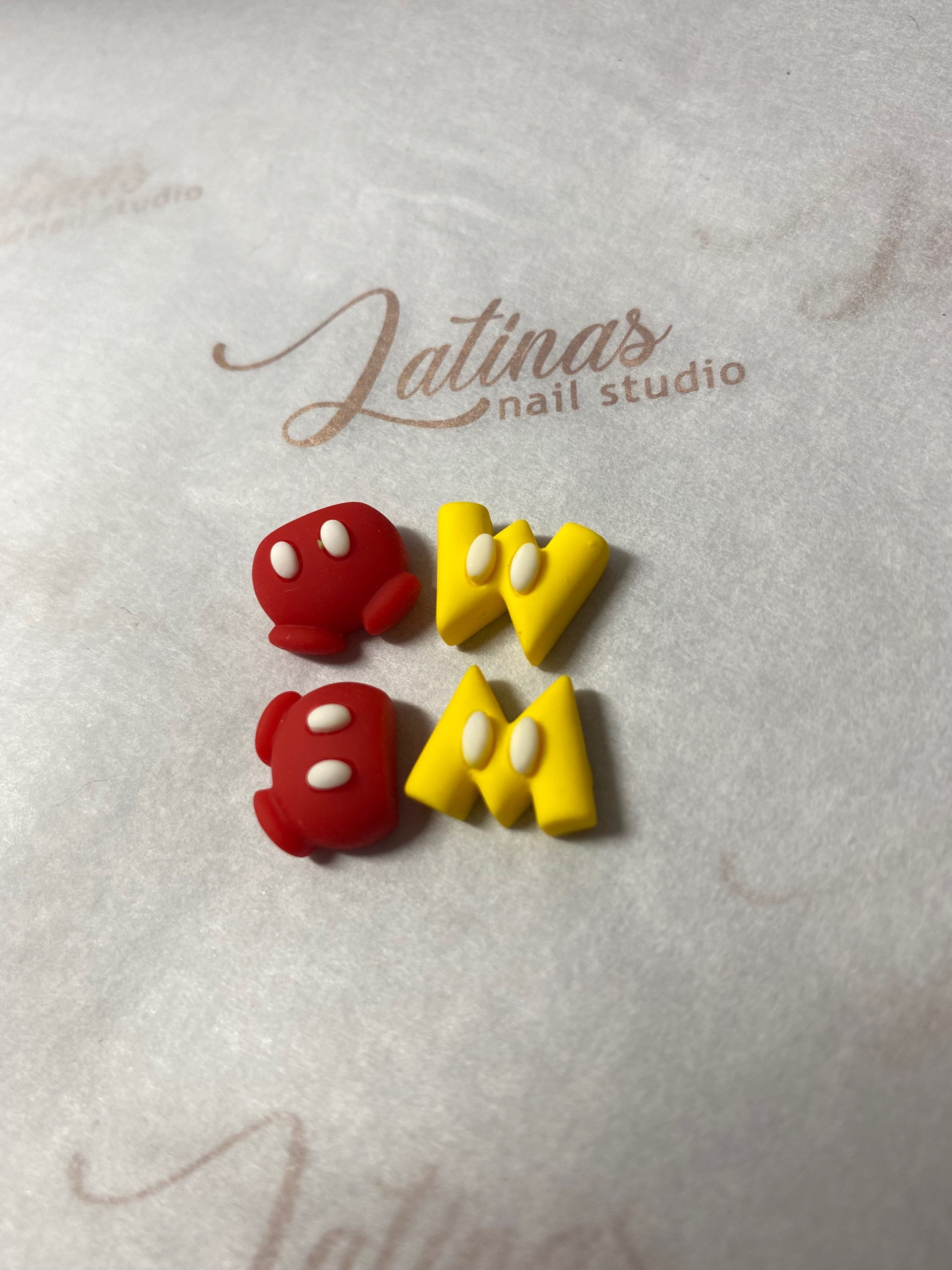 Mickey Inspired Nail Charms 