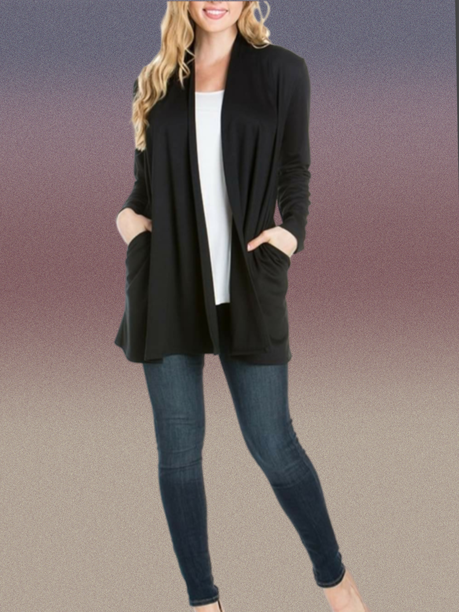 Roma Ponte Cardigan - Black