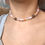 Thumbnail: Delilah Stretch Bracelet / Choker - Peach 