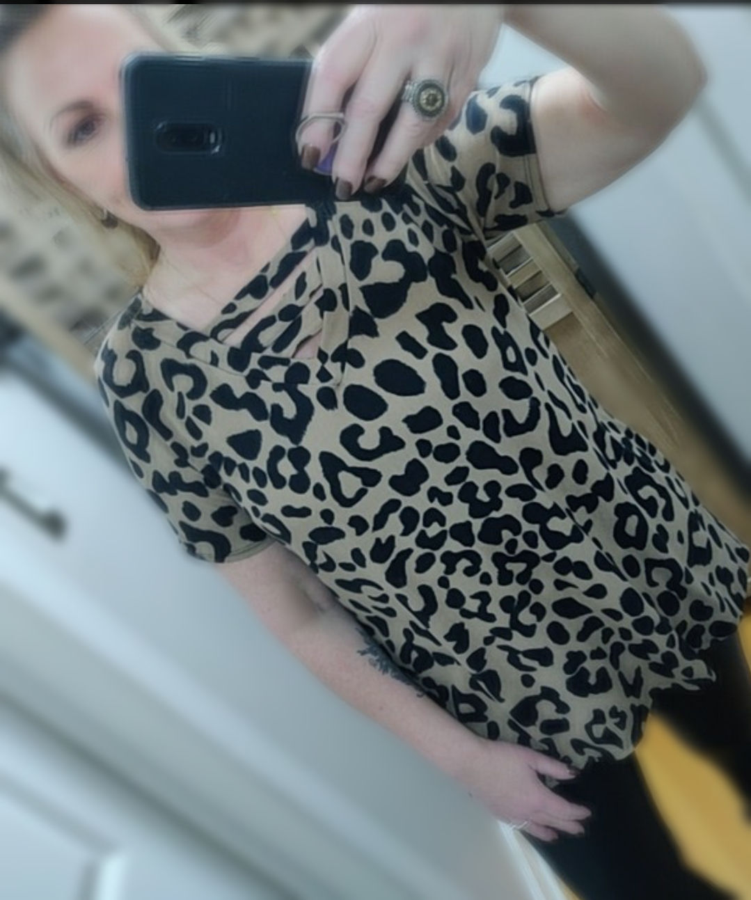 On the Spot Leopard Tee