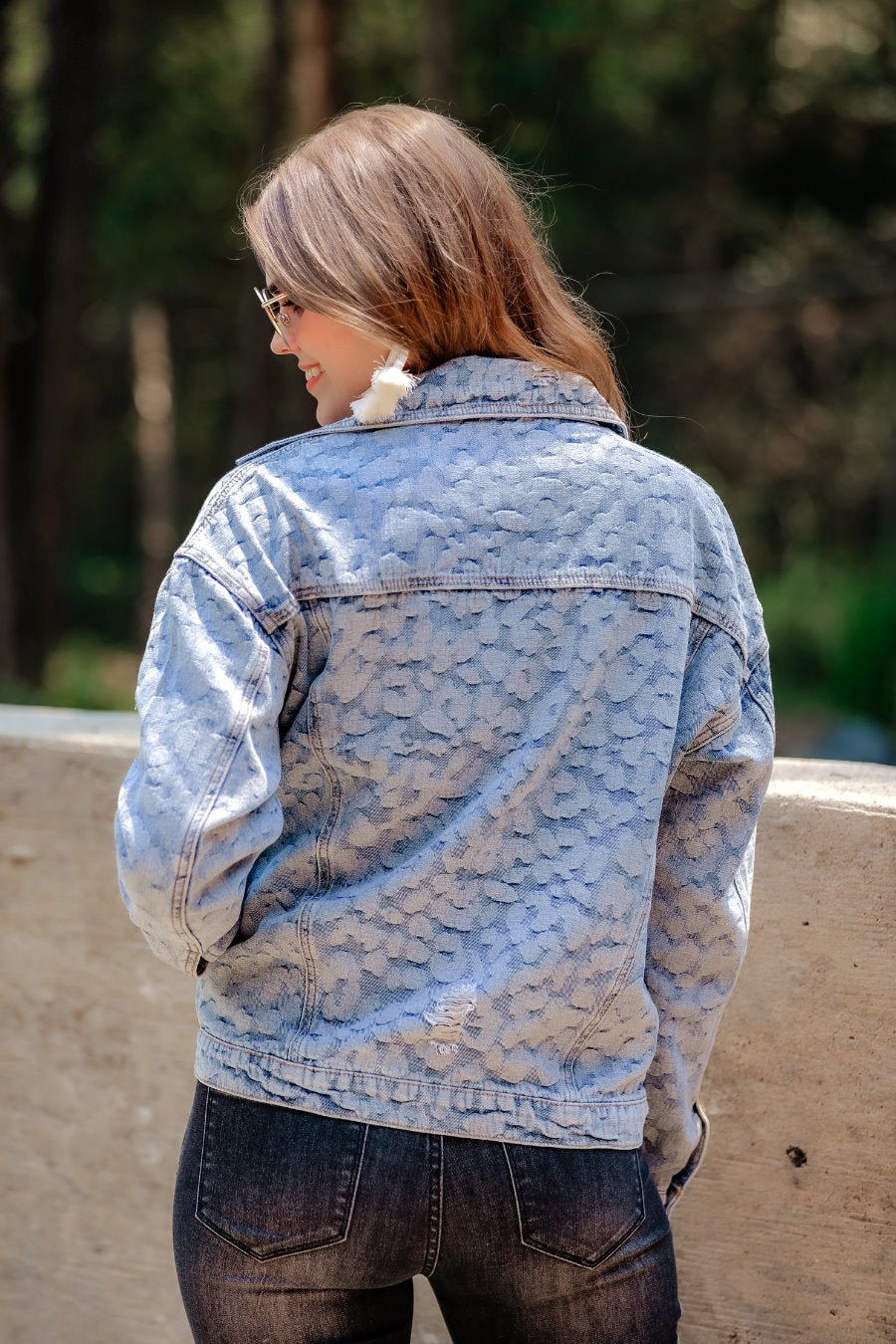 Thumbnail: Layton Leopard Denim Jacket 
