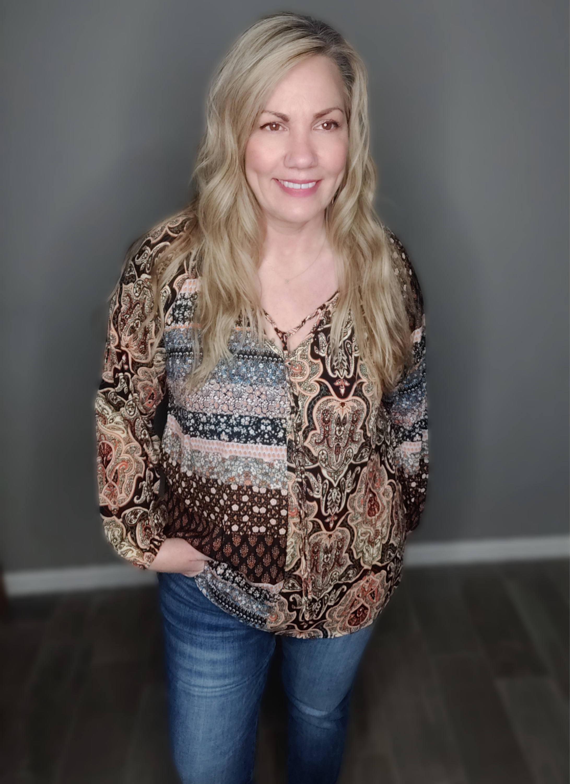 Free Spirit Paisley Patchwork Blouse