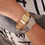 Thumbnail: Park Ave Buckle Bangle Bracelet - Silver or Gold