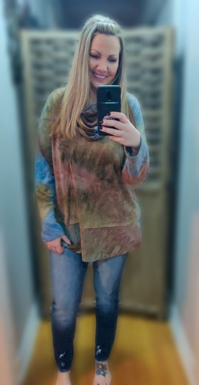 Thumbnail: On the Horizon Cowl Neck Tunic