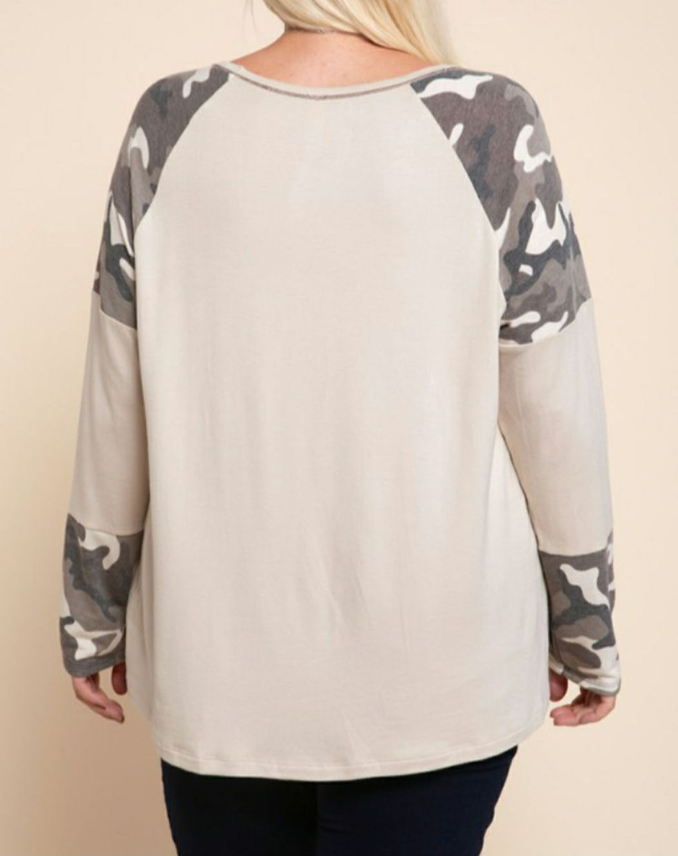 Thumbnail: Touch of Camo Long Sleeve Top