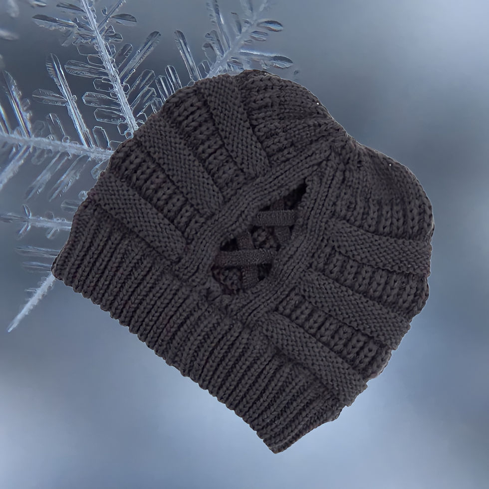Thumbnail: CC Criss-Cross Ponytail Beanie #1081