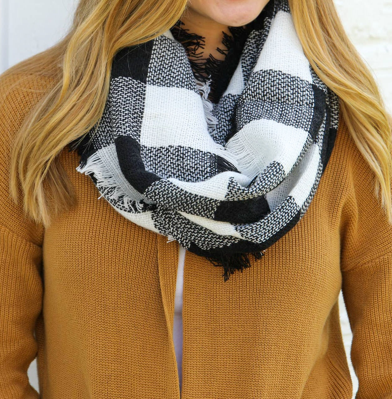 Buffalo Plaid Infinity Scarf #1079