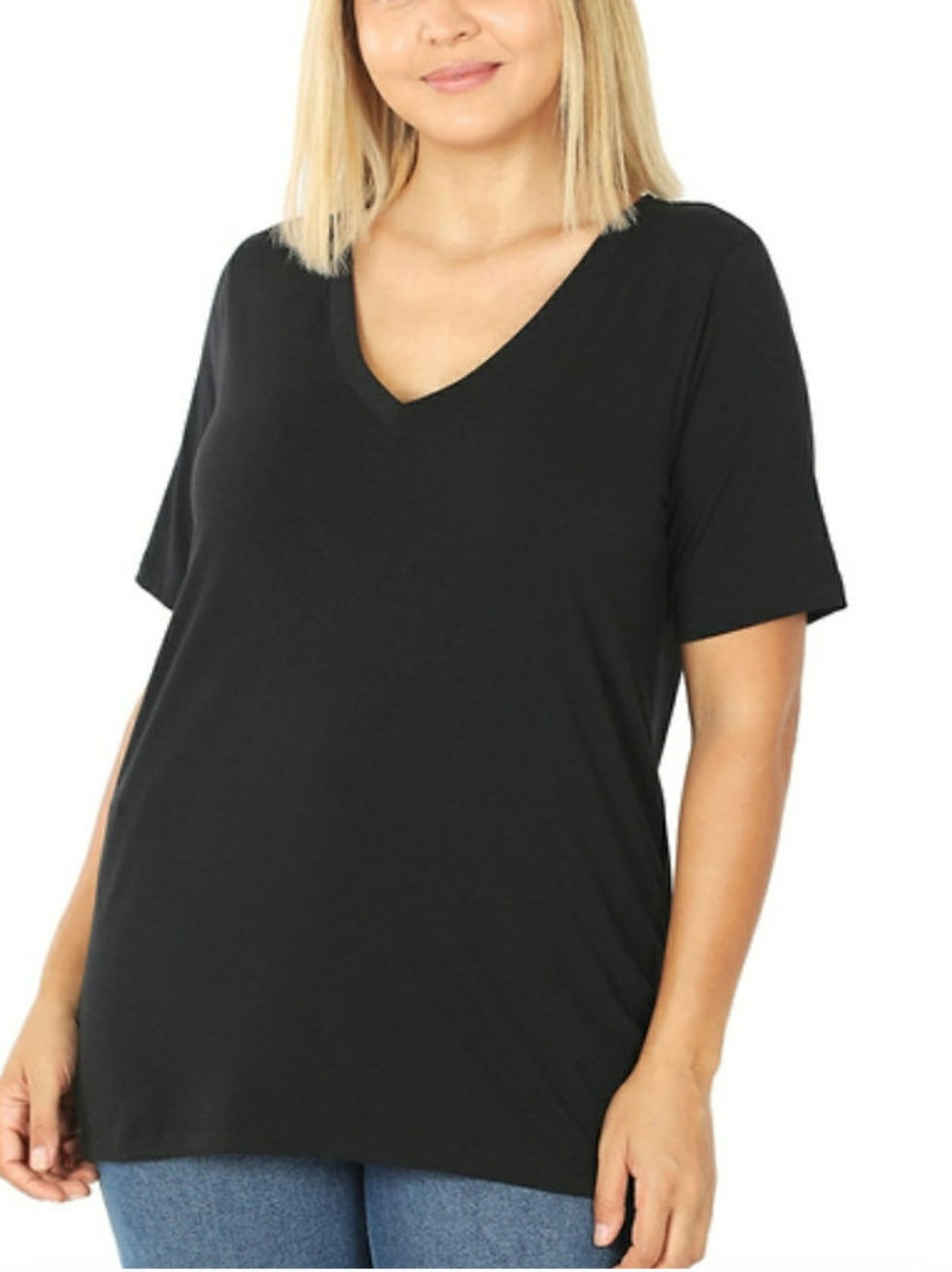 Thumbnail: Comfy Basic V-Neck Tee
