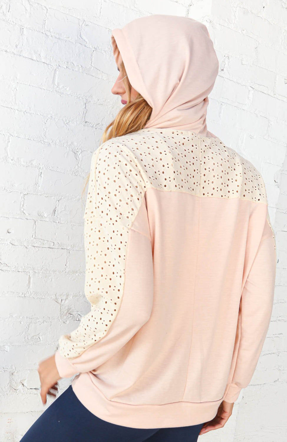 Thumbnail: In A Whisper Eyelet Hoodie
