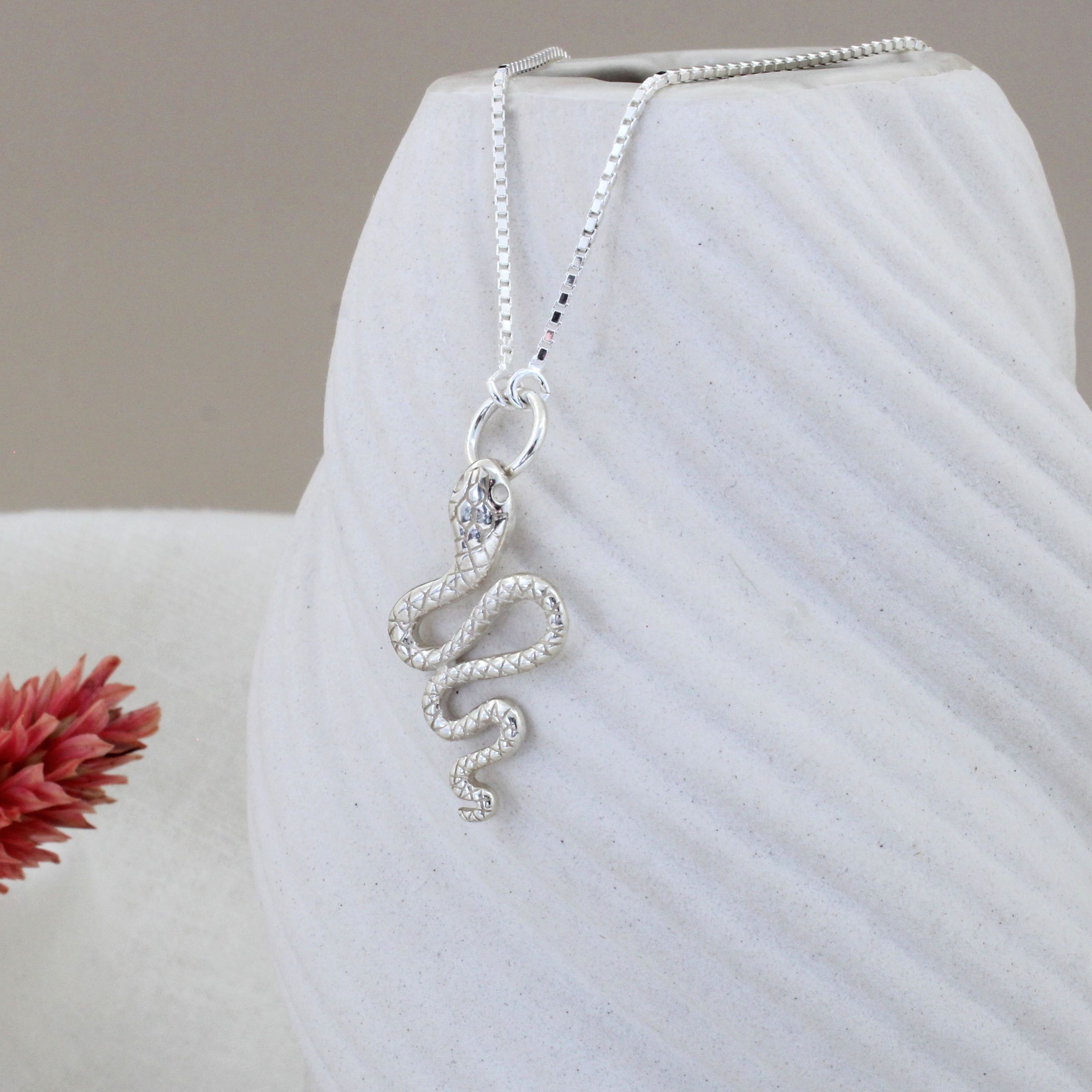 EVE | Collier Serpent en argent 925 | Créatrice belge de bijoux CS Atelier