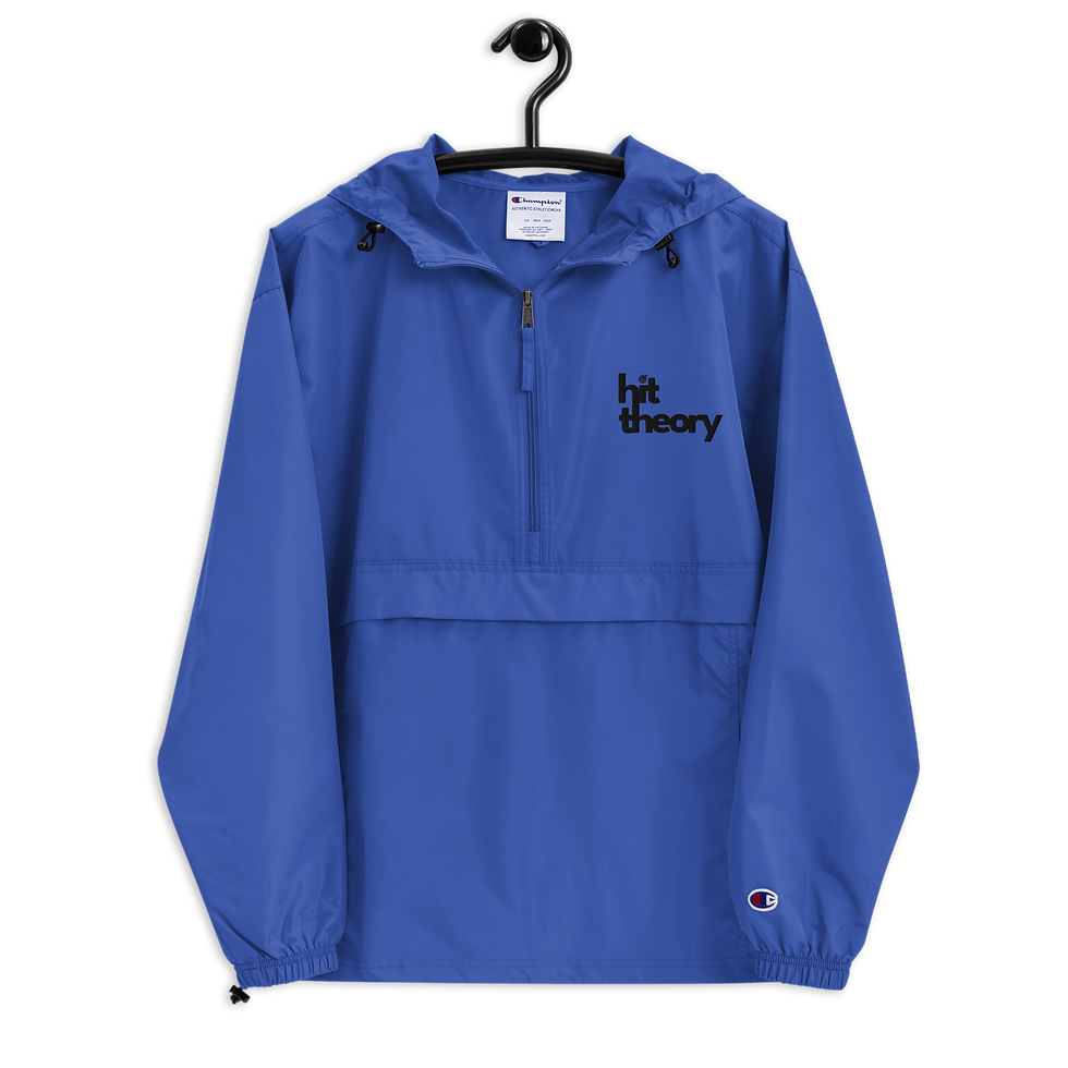 Hit Theory Packable Champion Windbreaker Jacket in Blue