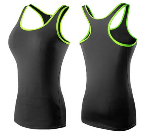 Gym Top Black Sleeveless Yoga Top Gym Women Shirt Fitness T Shirts