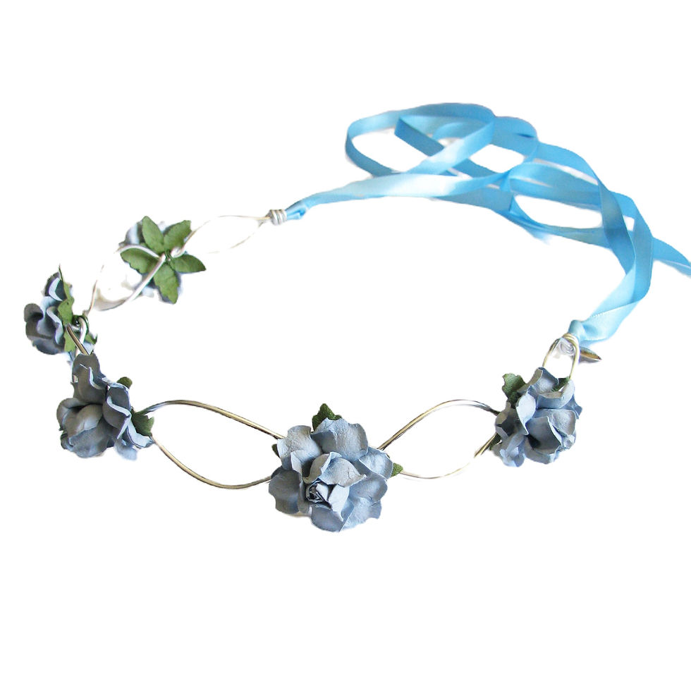Thumbnail: blue flower crown headband australia