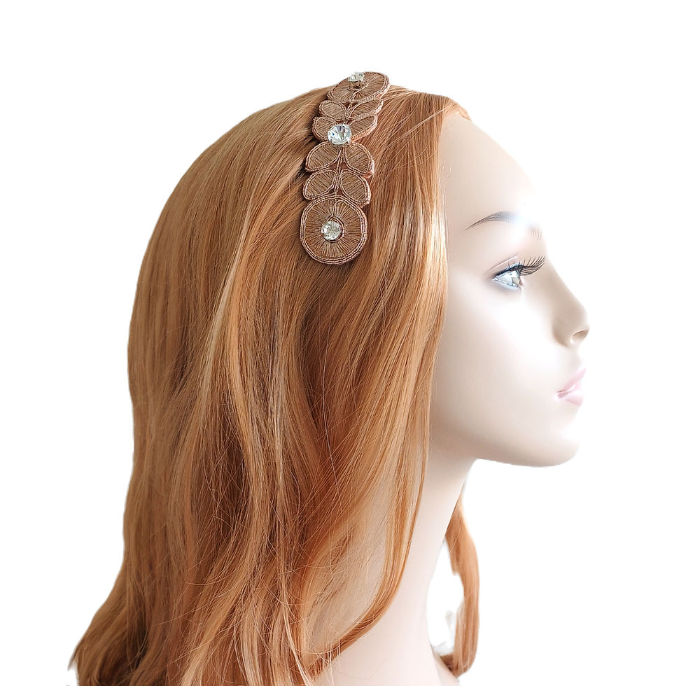 Thumbnail: 1920s Styled Gatsby Floral Rhinestone Bridal Headpiece Wedding Comb