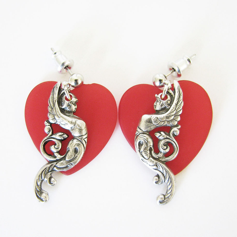 Angel Christmas red earrings Australia