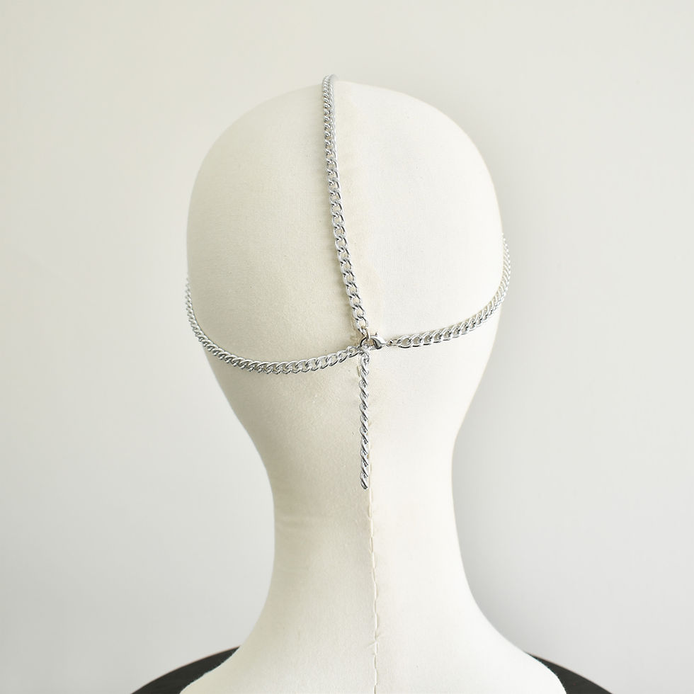Thumbnail: You're my Horse Copper and Silver plate Chain Circlet Horse and Jockey Headband