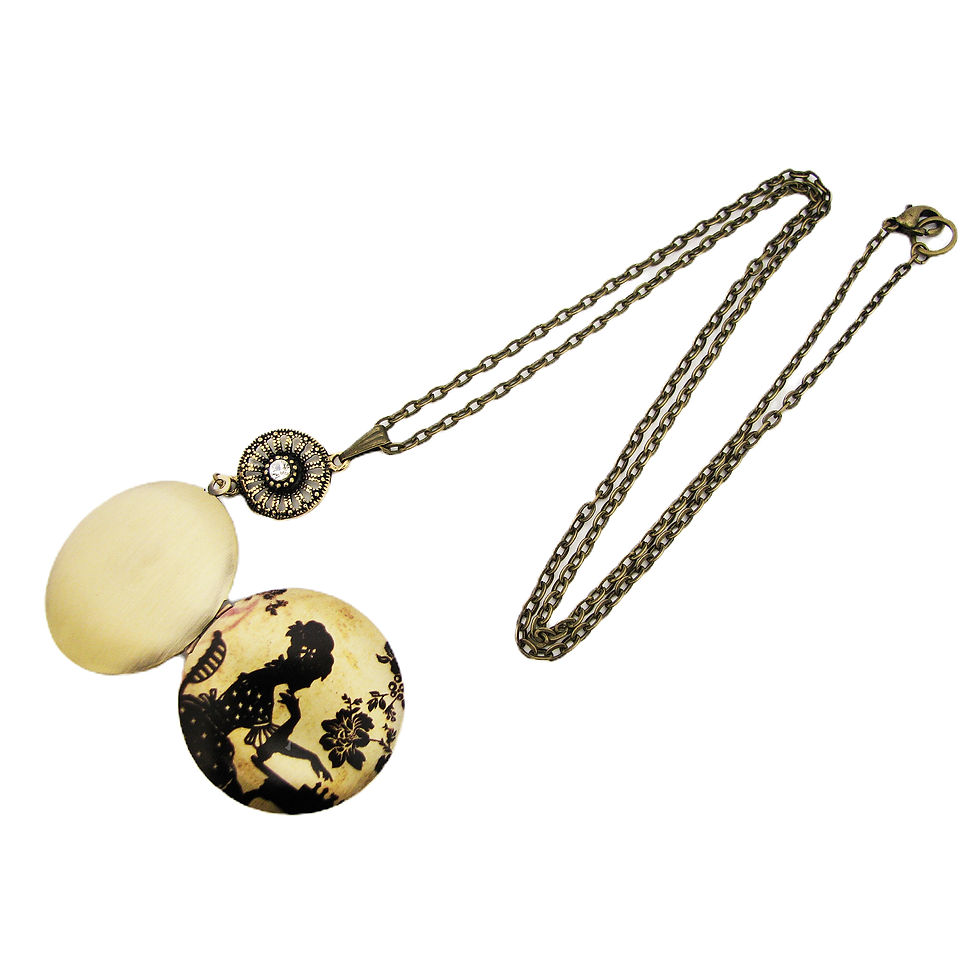 Thumbnail: locket necklace gold australia