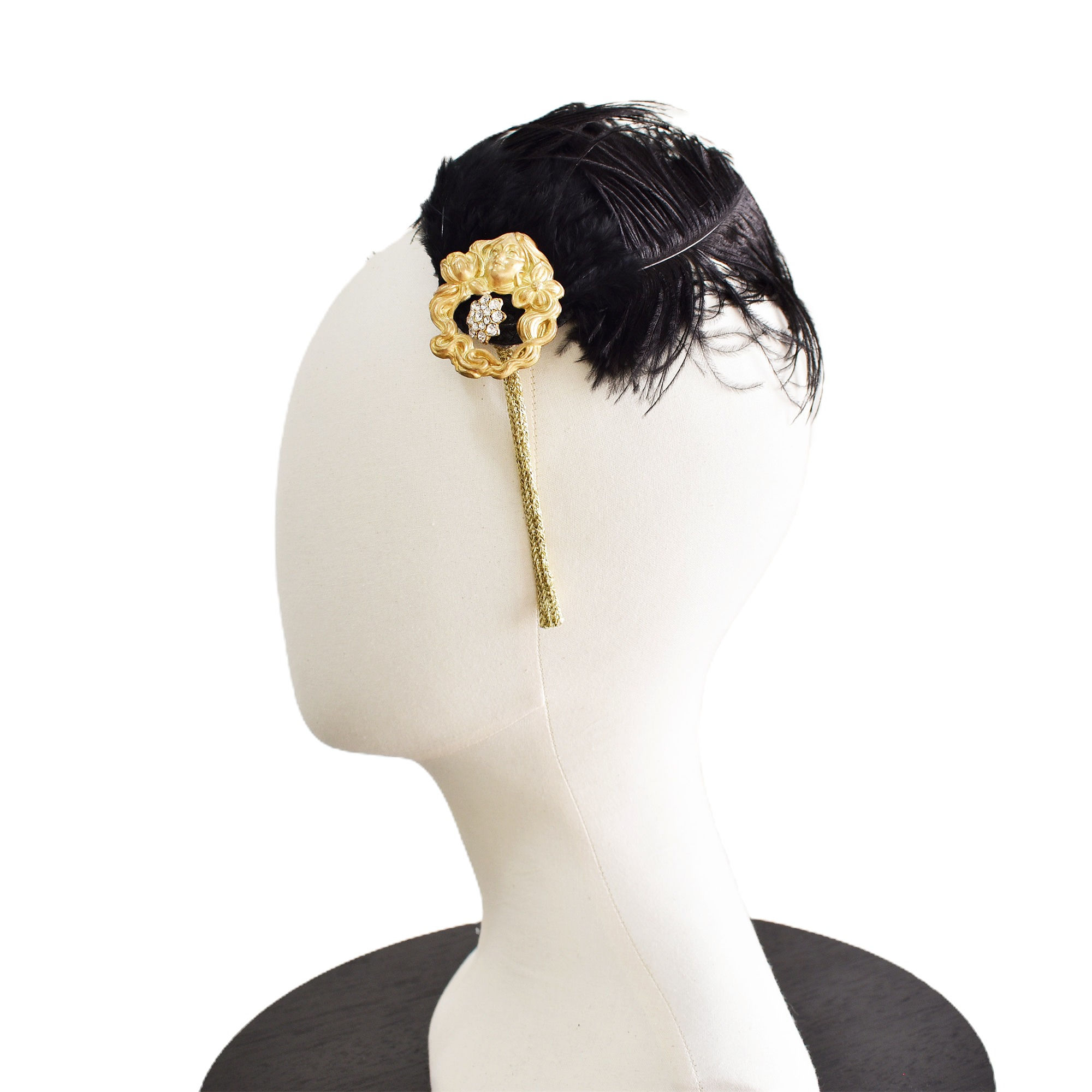 black feather fascinator headband australia