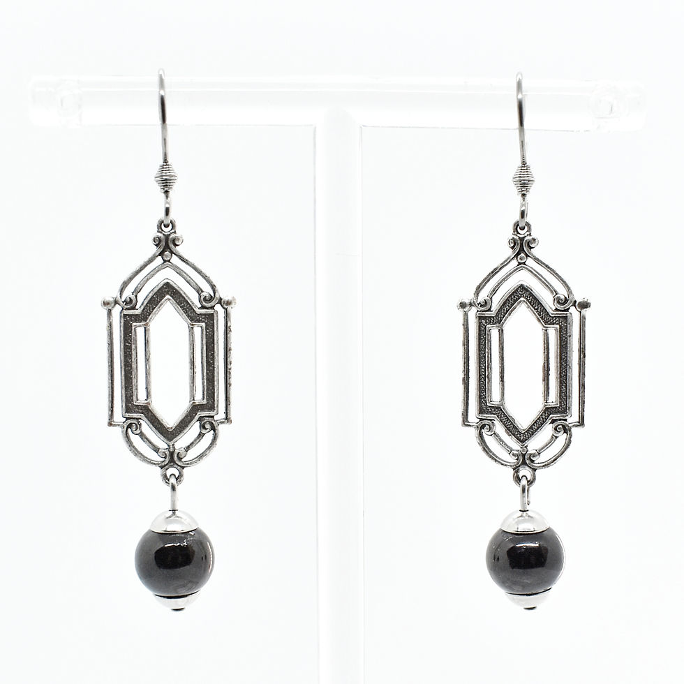 Thumbnail: silver flapper earrings australia