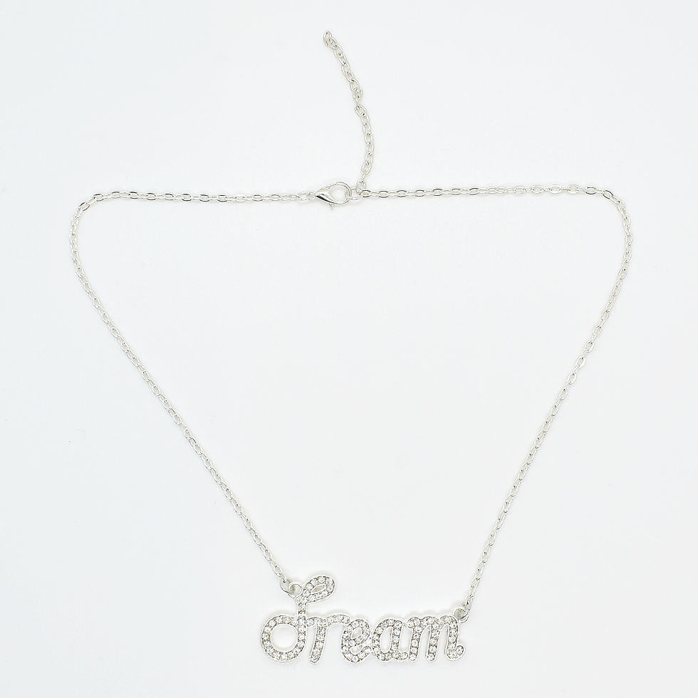 Thumbnail: word necklace silver australia