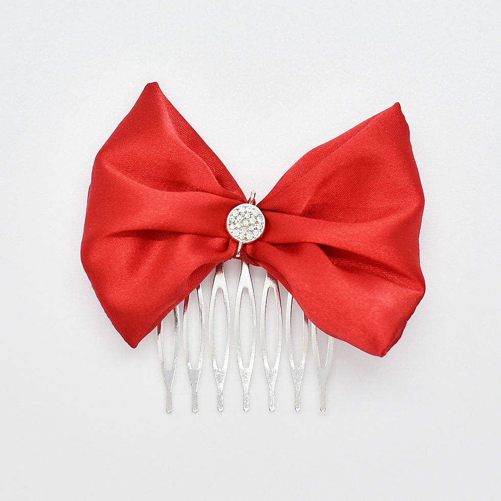 Thumbnail: Red Christmas hair accessories Australia - Missie77art Jewellery