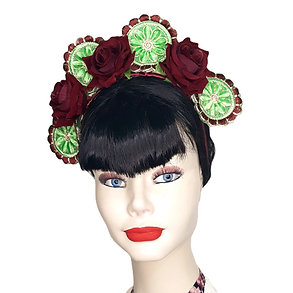 Pomona Frida Boho Flower Crown Horse racing Fascinator Headband Races Headpiece