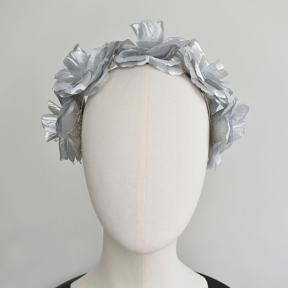 Thumbnail: silver fascinator australia
