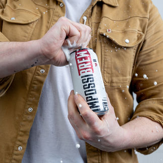 Professional product photography of Impossibrew's new look, featuring dynamic setups in our Bristol studio.
