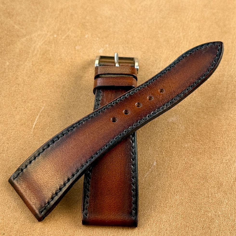 Bracelet 22/16 cuir patine sunburst 110/75