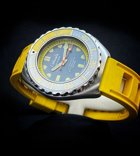 Montre Plongée BEUCHAT Horizon 100M - Cadran Bleu, Acier, Occasion, étanche 100 Mètres