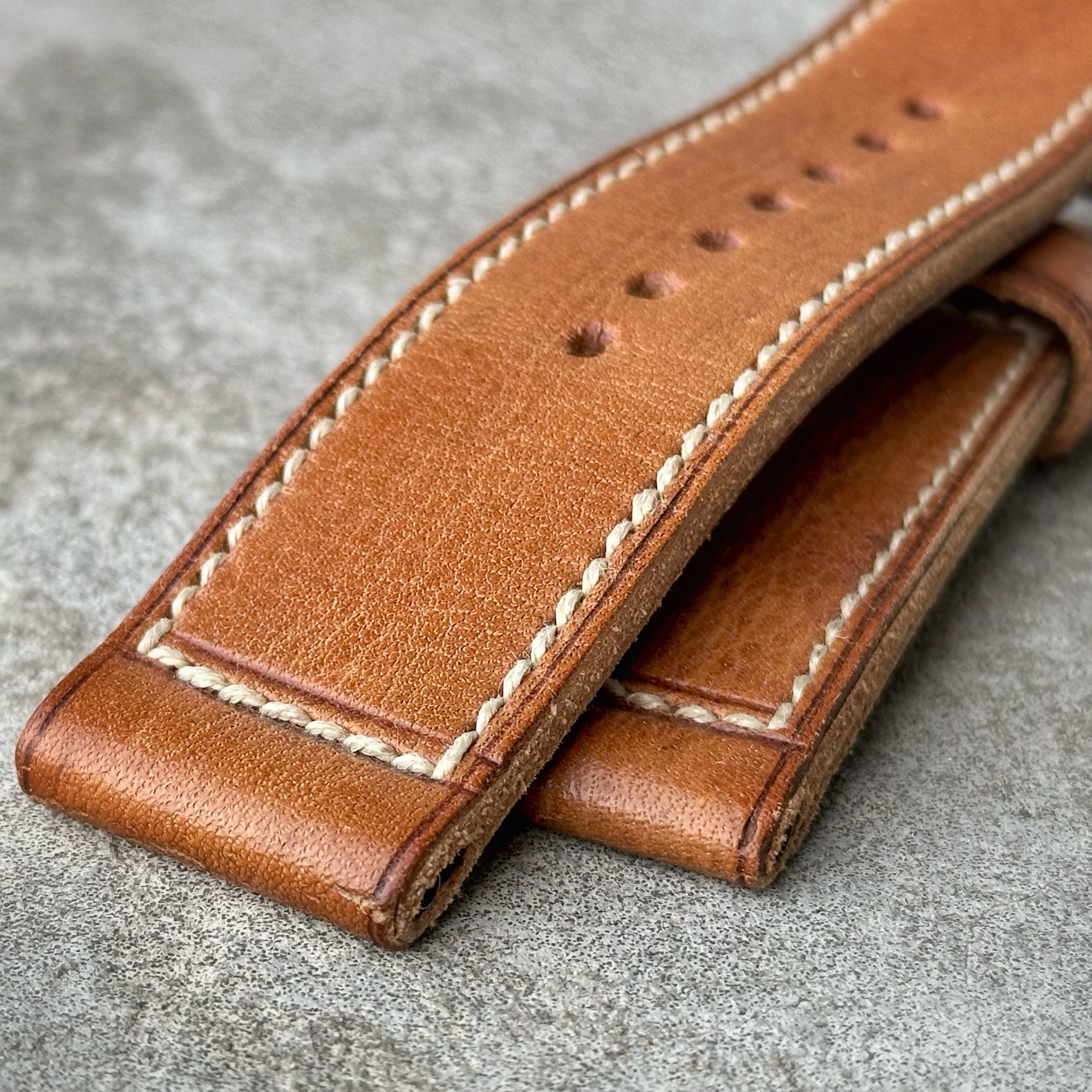 Bracelet cuir french ammo miel 26/26