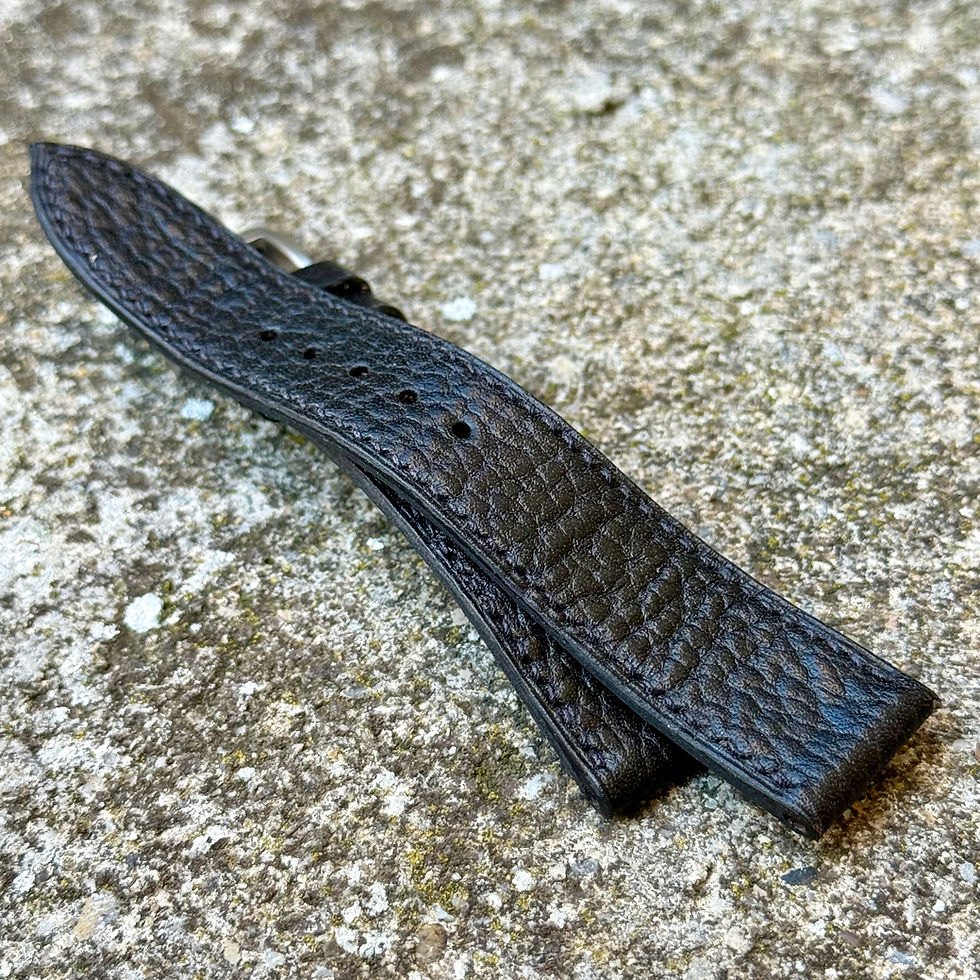 Miniature : Bracelet 18/16 noir grainé 110/80