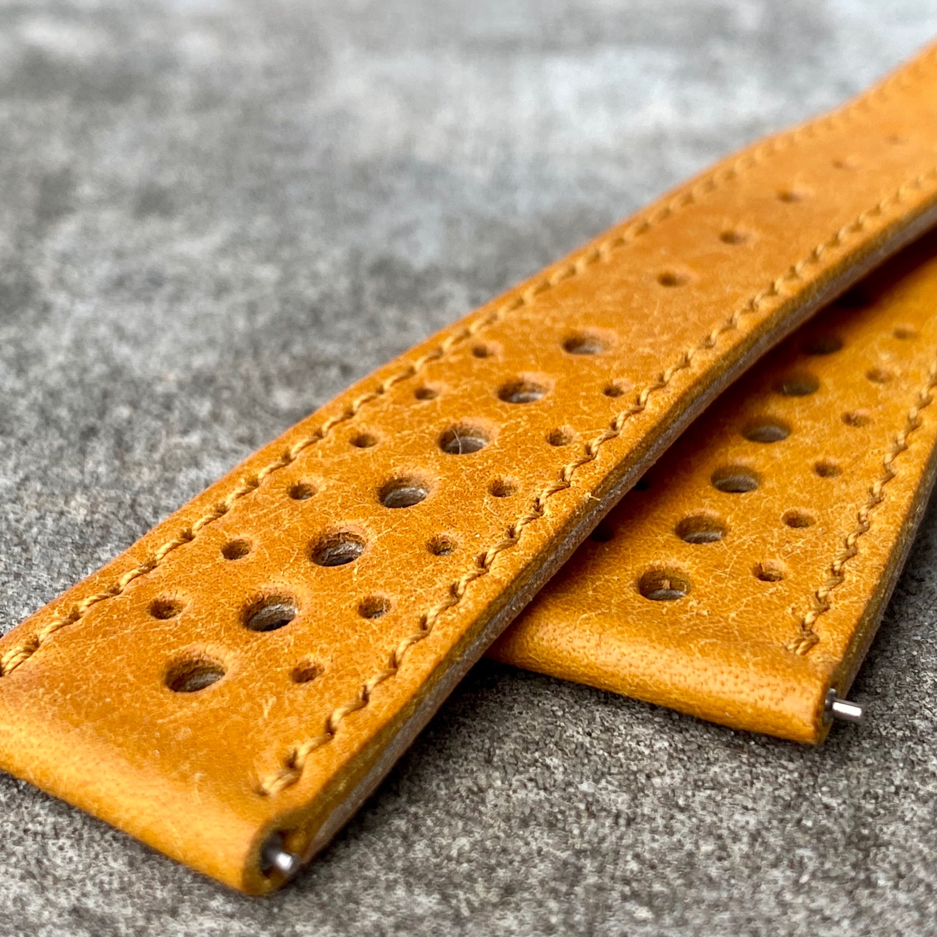 Bracelet 20/16 cuir rallye gold