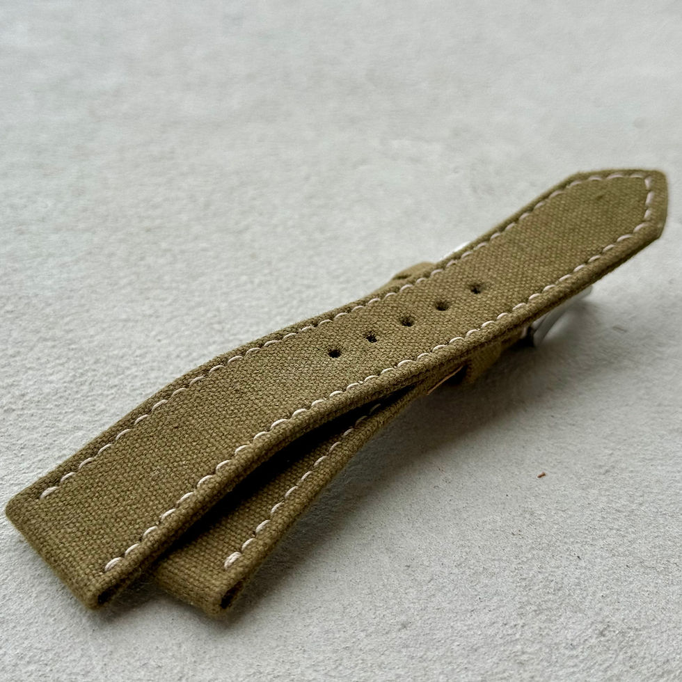 Miniature : Bracelet canvas 20/18mm olive