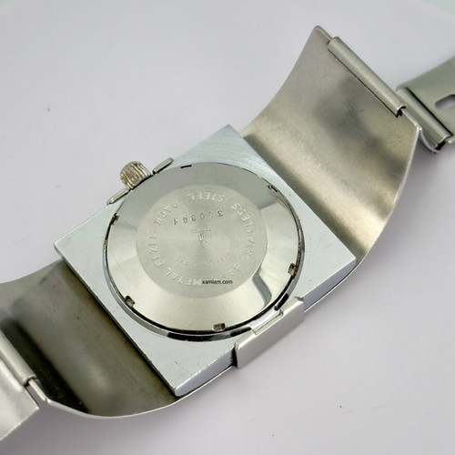 Double Cadran Pour Montre Lip Baschmakoff - Acier Brossé, Neuf Sans étiquette, Pièce De Rechange
