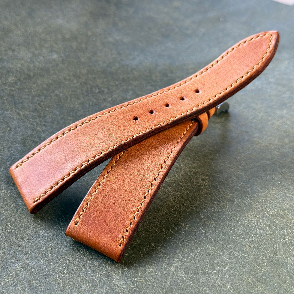 Bracelet 20/16 cuir miel lisse 110/80