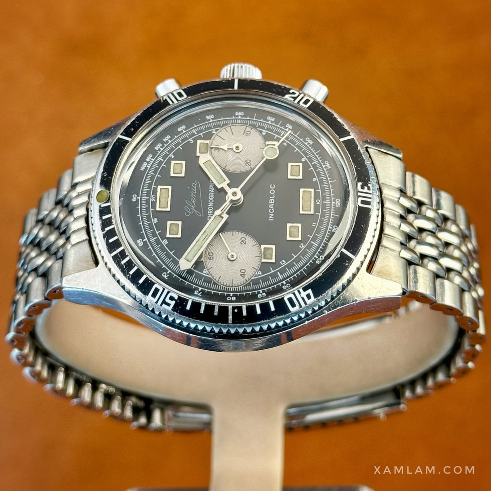 Miniature : Glenia chronographe valjoux 7730